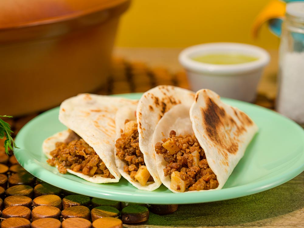 Tortillas El Avión - Tacos de Picadillo Tortillas El Avión - Tacos de Picadillo